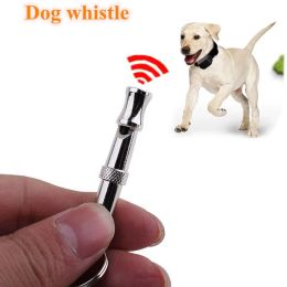 Whistles 1pcs Stainless Steel Ultrasonic Dog Conditioning Supplies Anti Barking Adjustable Pitch To Control Professional Training Whistle