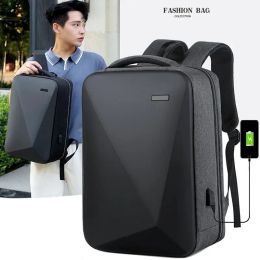 Bags Usb Men's Business Password Double Shoulder Backpack Large Capacity Antitheft Computer Bag Hard Case Waterproof Travel Backpack