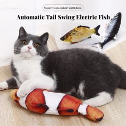 Toys Cat Toys Electric Fish With USB Charging BuiltIn Lithium Battery Simulation Realistic Pet Molar Interactive Toys Pet Supplies