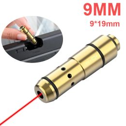 Scopes 9mm 380acp 45acp Laser Training Bullet 9x19mm .40s&w Hunting Shooting Red Dot Laser for Dry Fire Training Practise Bore Sight