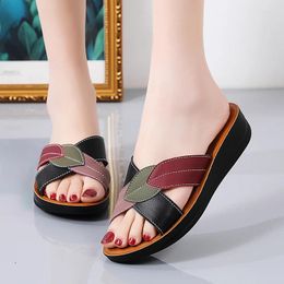 Casual Shoes Fashion Slippers Women Sexy Flat Sandals Ladies Sand Beach Elegant Fish Mouth Bottom