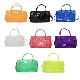 Shoulder Bags E74B Portable Bag Large Capacity PVC Handbag Casual Crossbody For Easy Storage Of Personal Care Product