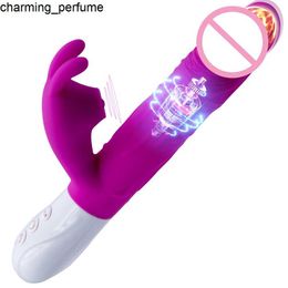 Hot Sale Waterproof Clitoral Stimulation Warm Heating Smooth Pluggable Massager Vibrator Rabbit for Female Masturbation