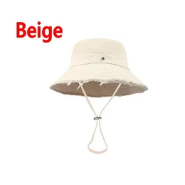 Trendy designer cap bucket hat le bob canvas beach cappellino designer hats multicolour street couple caps fashion beige luxury hg151 H4