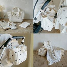 Bags Baby Organiser Diaper Bag Large Capacity Multifunction Mothertochild Handbag Trailer Single Shoulder Capacity Hanging Bag
