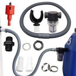 Purifiers Rain Barrel Connector Kit Roof Rainwater Collector Rain Barrel Diverter With Filter Water Collection Rubber Hose Connection