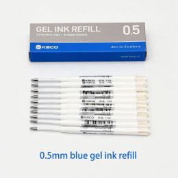 Pens 10pcs/box Kaco European Standard Gel Ink Refill G2 0.5mm Blue Black Red International Universal Refills for Click Gel Pen