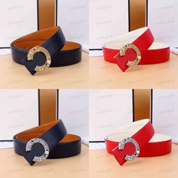 Women's Fashion New Product Design Letter Buckle Pearl Inlaid Matching Multi-color Double-sided with Colorful Casual Jeans Dress Belt Width 3.3cm