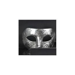 Party Masks Retro Greco-Roman Mens Mask Mardi Gras Masquerade Halloween Costume Drop Delivery Home Garden Festive Supplies Dhv2F