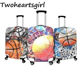 Accessories Twoheartsgirl Fashion Basketball Design Luggage Cover Stretch Suitcase Covers Protector Zipper Apply to 1832 Inches Trolly Case