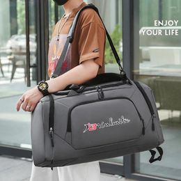 Outdoor Bags Travel Bag Large Capacity Men Women Shoes Pocket Fitness Basketball Gym Business Trip Backpack Weekend Y56A