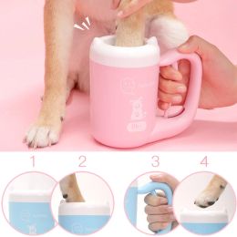 Removers Outdoor Portable Pet Pog Paw Cleaner Cup Soft Silicone Foot Washer Clean Dog Paws One Click Manual Quick Feet Wash Cleaner