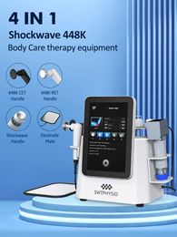 2024 Newest Shockwave 448kz Therapy Machine Physical Multidunctional body machine for body slimming face lifting