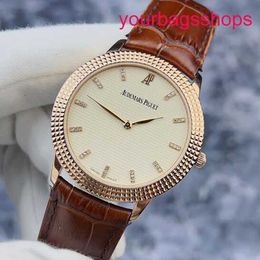 AP Titanium Wrist Watch Classic Series 15163OR Scale 18K Rose Gold Manual Mechanical Business Male Watch 38mm