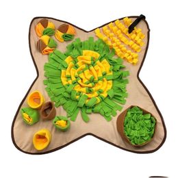 Dog Toys Chews Cross Border Pet Smell Pad Training Puzzle Slow Food Supplies Drop Delivery Home Garden Dhvmp