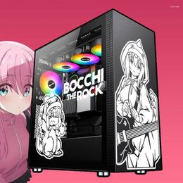 Window Stickers Bocchi The ! Anime For PC Case Japanese Cartoon Decor Decals Atx Computer Chassis Skin Waterproof