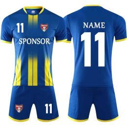 T-shirts Soccer Jersey Kids Adult Kit Custom Name Number 2021 Adult Children Football Jerseys Tracksuit Maillots De Football Shirts