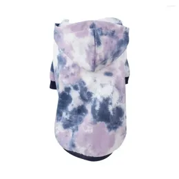 Dog Apparel Lovely Pet Jacket Skin-affinity Dress Up Accessories Autumn Winter Tie-dye Clothes Designer