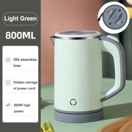 Kettles 800ml Stainless Steel Electric Kettle Portable Travel Electric Kettle 600w Household Kitchen Tea And Coffee Electric Kettle