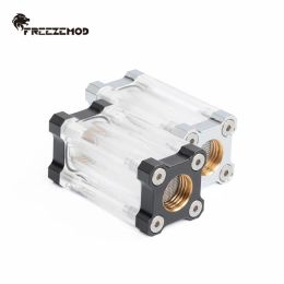 Purifiers FREEZEMOD Copper Metal Filter For PC Water Cooling system Cold Liquid Filtration Single Side Filter GLQJX3