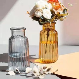 Vases Classic Glass Water Culture Vase Nordic Flower Arrangement Dry Fresh Bouquet Tabletop Floral Decoration