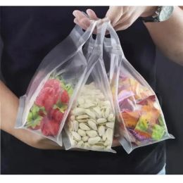 Bags 5pcs Reusable Leakproof Food Storage Bags For Nut Grain Vegetable Fruit And Snack Kitchen Organizer Storage Containers