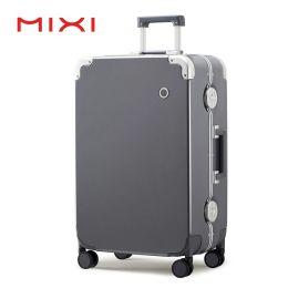 Luggage Mixi 2023 NEW Carry On Luggage 20'' Travel Suitcase Rolling Luggage Aluminum Frame PC Hardside with Spinner Wheels TSA Lock 24''