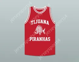 CUSTOM ANY Name Number Mens Youth/Kids GUILLERMO RODRIGUEZ 27 TIJUANA PIRANHAS RED BASKETBALL JERSEY MEXICAN EXPANSION TEAM TOP Stitched S-6XL