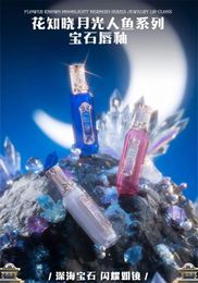 Flower Knows Moonlight Mermaid Series Mirror Surface Lipgloss Lip Gloss fuktgivande non-stick 240410