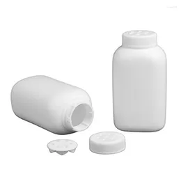 Storage Bottles 20PCS/LOT 80ML Powder Bottle White HDPE Style With Twist Top Sifter Caps