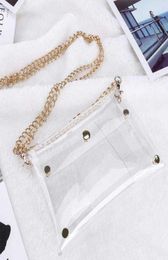 Women Clear PVC Crossbody Chain Jelly Bag Clutch Messenger Shoulder Hand Bags Phone Purse Handbags Evening Party Transparent Bag Q7652582