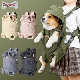Bags New Dog Carrier Bag Thickened Pet Outgoing Portable Strap Chest Backpack Free Hands Warm Backpack In Winter for Kitten and Puppy