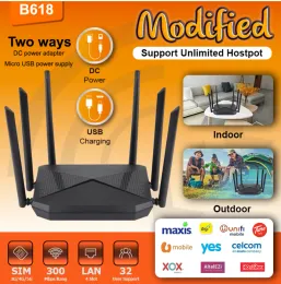 Routers Change IMEI Code Computers Office Home 300Mbps Networking VPN APN Usb Sim Card Wireless Router Modem 4G Wifi Hotspot 32 Users