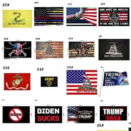 Banner Flags 80 Designs Direct Factory 3X5 Ft 90X150 Cm Save America Again Trump Flag For 2024 President Usa Drop Delivery Home Garden Otv5M