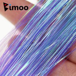 Accessories 5pack Corrugated Gliss Glow Flashbou Strands Fish Scales Flash Bucktail Spinnerbait Fishing Lure Bass Salmon Fly Wing Tail Tying