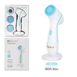 Scrubbers New Rotating Brush Cleansing Brush Sonic Nu Face Set Gaanica Facial Spa System Deep Cleansing Skin Blackhead Facial Brush