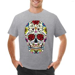 Men's Tank Tops Sugar Skull T-Shirt Customs Design Your Own Hippie Clothes Quick-drying Oversized T Shirt Men