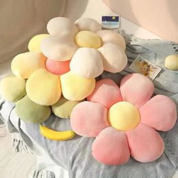 Flower Plush Throw Pillow Soft Plant Cartoon Chair Cushion Living Bedroom Home Decorative Pillows Sofa Cushions Birthday Gifts 240422