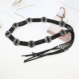 Belts Inlaid Waist Chain Waistband Summer Bohemian Belt For Women Retro Ethnic Style Cowgirl Jeans Dress Accessories