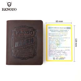 Holders Rusian Auto Driver Licence Holder Genuine Leather Driving Documents Card Case Cover 7 Card Slots For Short Travel Trip
