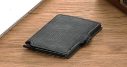 Casekey AntiTheft RFID Blocking Aluminum Wallet Minimalist Denim Leather Coin Card Case Q12207966019