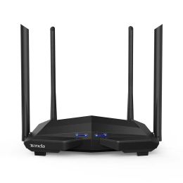 Routers Tenda AC10 1200Mbps 4 full Gigabit Ethernet ports Dual Band 2.4G/5.0GHz 11AC Wireless Wifi Router WIFI Repeater 4 Antennas