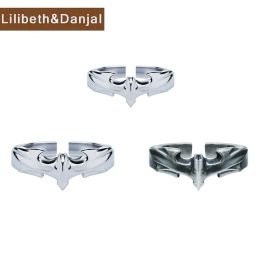 Rings Ring Pure 925 Sterling Silver Men Women Animal Bat Punk Rock Luxury Brand Jewelry 2022 New Free Shipping Dropshipping Center R42