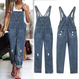 Women's Jeans Denim Jean Overall Pants Womens Loose Wide Leg Stretch Baggy 2024 Fashion Straight Y2k Vintage Jumpsuits