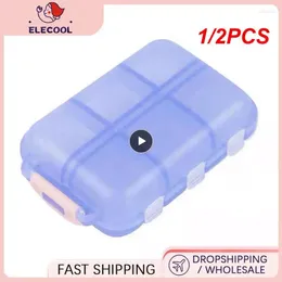 Storage Bottles 1/2PCS Portable Plastic Dispenser Organiser Organiser Box Tablet Medication Case 12 Grid