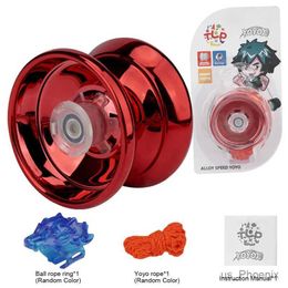 Yoyo New Professional Aluminium Metal Yoyo For Kids And Beginners Metal Yo-Yos For Kids And Adults With Yoyo Accessories Birthday Gift