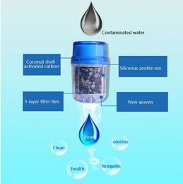 10PCS Coconut Carbon Water Purifier Philtre Cleaner Cartridge Home Kitchen Faucet Tap E00711