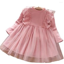 Girl Dresses Kids Girls Dress Spring Children Toddler Baby Princess Vestidos Girl's Clothing Fashion Lace Gauze