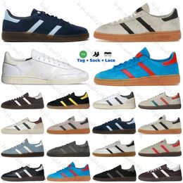 Designer sneakers Spezial Handball Featured Shoes Yellow Scarlet Navy Blue gum Aluminium Arctic Night Shade Brown College green white-gray men and women casual shoes