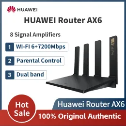 Routers Huawei AX6 WiFi Router Dual band 7200Mbps Mesh WiFi Signal Repeater 4k QAM 8 Channel Wireless Network Amplifier For Home Office